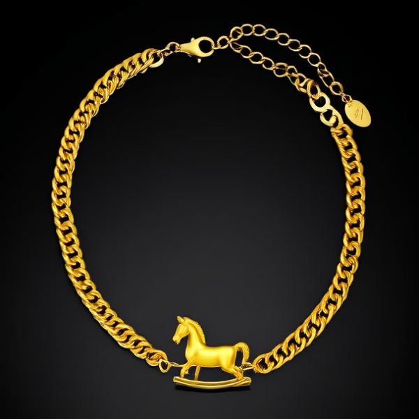 黄金马鞭手链图片